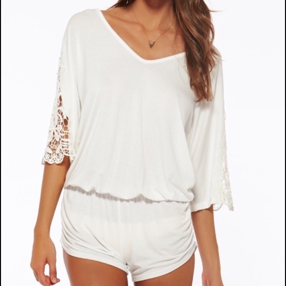 NWT LSpace romper shorts bikini coverup Small - Picture 2 of 4